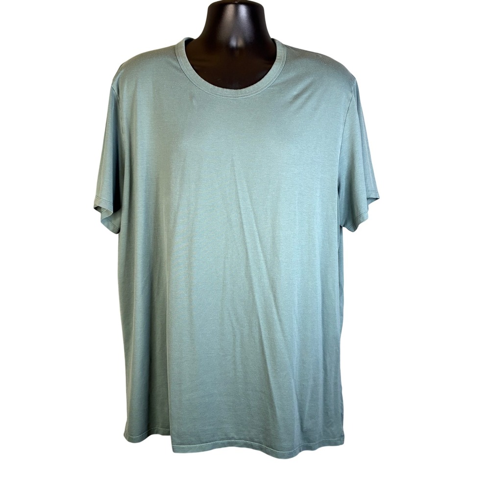 Lululemon Mens 5 Year Basic Tee Sage Green Short Sleeve Pima Cotton XXL